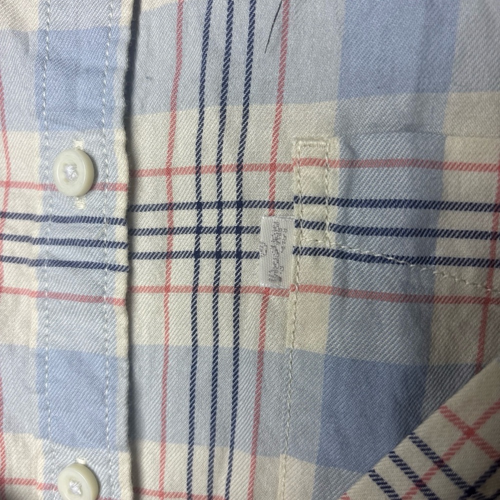 Levi's Blue and Cream Checkered Shirt - Picture 5 of 10